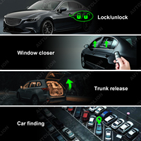Télécommande multifonctionnelle avec application, Bluetooth, télécommande centrale de voiture, entrée sans clé, serrure de porte avec sortie pour vitres électriques