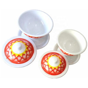 <span class=keywords><strong>Sucrier</strong></span> en plastique imprimé, bol et pot à bonbons au miel en mélamine avec couvercle et socle - Product Image 3