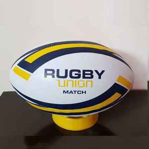 Ballon de rugby de qualité supérieure, construction robuste, excellente adhérence, parfait pour les matchs compétitifs, l'entraînement professionnel et l'entraînement des entraîneurs - Product Image 4