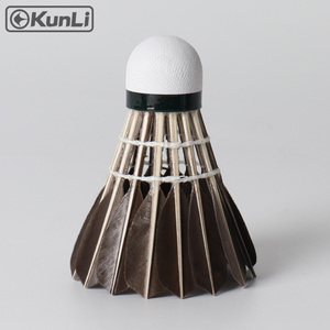 Volantes de bádminton Kunli de plumas de ganso negro para entrenamiento - Product Image 4