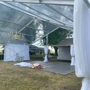 الألومنيوم سرادق حفلات واضح الزجاج جدار خيمة زفاف ل خيمة فعاليات في الهواء الطلق في USA الألومنيوم هيكل الزجاج خيمة حائطية
