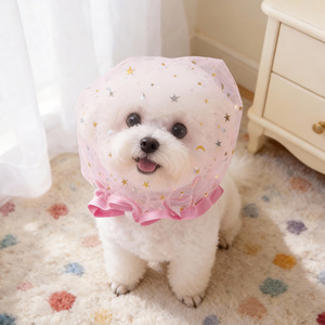 Sombrero de pescador de malla antirrobo y anticomida accidental para perros pequeños, con revestimiento antipicaduras y antilamido, ideal para playa y viajes. - Product Image 3
