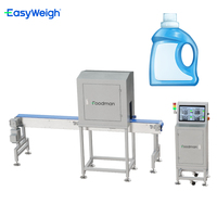 Easyweigh Jus Boissons Bouteilles Canettes Produit Étiquette Codage Scellage Machine D'inspection Par Rayons X avec 99.9% Précision Protection IP66