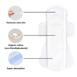 Assorbenti Igienici OEM con Etichetta Privata, 290mm, con Chip Anionico, in Cotone Organico, Biodegradabili, Super Morbidi, Ultra Assorbenti, Vendita all'Ingrosso - Product Image 3