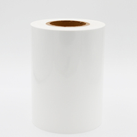 60mic blanc brillant PP/adhésif thermofusible antigel/papier de verre blanc 60gsm.