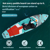 Planche à pagaie gonflable polyvalente avec construction en PVC double épaisseur, écologique et portable pour le surf en vagues