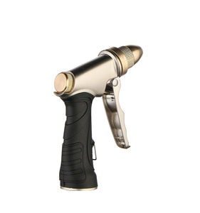 Pistolet à pulvérisation professionnel en métal réglable, corps argenté, poignée en caoutchouc noir, <span class=keywords><strong>Shun</strong></span> <span class=keywords><strong>Li</strong></span> SL-8002, pression d'eau 0,6-0,8 Mpa, arroseur pour - Product Image 2