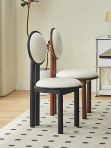 Silla <span class=keywords><strong>de</strong></span> Comedor <span class=keywords><strong>de</strong></span> Madera Ecológica <span class=keywords><strong>de</strong></span> Estilo Antiguo con Tapicería <span class=keywords><strong>de</strong></span> Lana <span class=keywords><strong>de</strong></span> <span class=keywords><strong>Cordero</strong></span> Blanca, Diseño <span class=keywords><strong>de</strong></span> Color Personalizable para Comedores Domésticos - Product Image 1