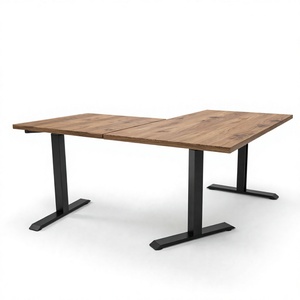 Nouveau bureau d'ordinateur portable électrique ergonomique en bois transformable – Cadre de bureau modulaire réglable en hauteur pour chambre à coucher, design moderne pour l'étude - Product Image 3