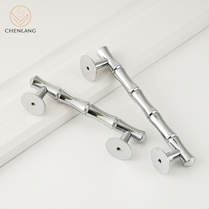 CHENLANG Bamboo Shape Brass Cabinet Handles <strong>Knobs</strong> for Kitchen <strong>Bedroom</strong> Bathroom Wardrobe-Durable Modern Furniture Hardware - Product Image 2