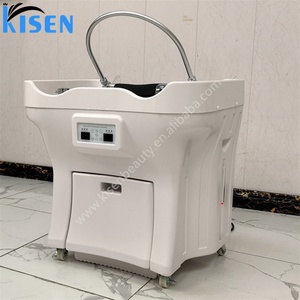 Kisen High-<b>end</b> Portable Shampoo Bowl with Water tank Manicure Salon Furniture Set Luxury Nail Salon Furniture Shampoo Bowl - Product Image 1