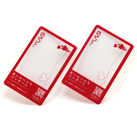 Tarjeta Magnética de PVC Transparente con Código QR Personalizado Smart One, con Ventana Transparente, Impresión Offset, 85.5x54mm