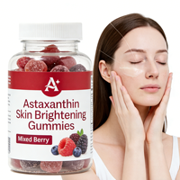 Capsules éclaircissantes pour la peau à l'astaxanthine, anti-jaunissement radical, réduisent les ridules, réparent la barrière cutanée, doux