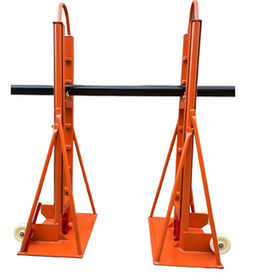 <span class=keywords><strong>Fibertel</strong></span>, 5 toneladas, 10 toneladas, 20 toneladas, recubierto de polvo, Color naranja, soporte de carrete de Cable, elevador de tambor, Gato de elevación de Cable hidráulico TJ07CJ001 - Product Image 1