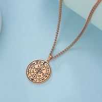 Collier Myshape Sigil de Lilith, sceau, amulette surnaturelle, acier inoxydable, bijoux gothiques païens, cadeau religieux
