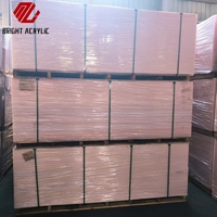 Panneaux acryliques blancs mats MingLiang en gros, feuilles transparentes 4mm/6mm/7mm/8mm, découpe personnalisable, économiques pour tables de café