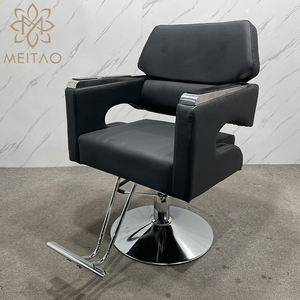 Vente en gros de meubles de salon de coiffure modernes, <span class=keywords><strong>coupe</strong></span> de cheveux hydraulique pour hommes et femmes, chaises de barbier professionnel en cuir doré - Product Image 6