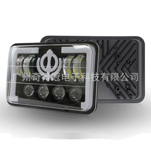 Wrangler <b>Led</b> <b>Headlights</b> 5.75 Inch Square Lens High Low Beam Integrated Off Road Vehicle Light 15000 Lm 70 W - Product Image 2