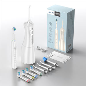 Cepillo de dientes eléctrico giratorio y hilo dental de agua 2 en 1 Combo Kit de cuidado bucal recargable de limpieza profunda - Product Image 1