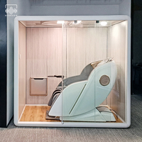 Pod de réunion en aluminium de bonne qualité Réception silencieuse amovible 1-6 personnes Meeting Pod Office