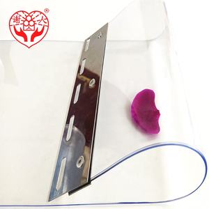 Kit de rideaux de porte en PVC souple en gros d'usine, matières premières claires, matériel bon marché, cintre <span class=keywords><strong>pour</strong></span> rideaux en PVC en plastique - Product Image 3