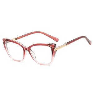 MS 82302 2025 Nuevas Monturas de Gafas para Mujer, Gafas de Ojo de Gato, TR90+Metal, Gafas Ópticas Anti-Luz Azul, Gafas de Lujo OEM/ODM - Product Image 4