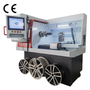 Gookiitech Ngang Xe rim sửa chữa thiết bị kim cương cắt <span class=keywords><strong>CNC</strong></span> Máy Tiện Giường phẳng cấu trúc nhiệm vụ nặng nề gia công - Product Image 1