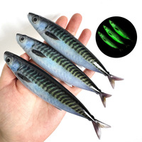 3 pièces/sac 14,5 cm 33,3 g Nouveau leurre de pêche souple 3D en PVC imprimé de haute qualité pour gros poissons, leurre de pêche en mer et en bateau