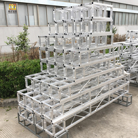Estructura de Aluminio Plegable y Portátil de 200*200 mm, Estructura Giratoria de Seis Lados para Techo, Plataforma Redonda o Estructura de Iluminación con Certificado TUV