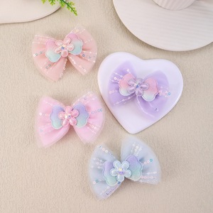 Factory Wholesale Cute Children Sequined Bow Kid <strong>Hairgrips</strong> Flowers Hair Clip Accessories Gift Set Girl Cartoon Hair Clip Set - Product Image 2