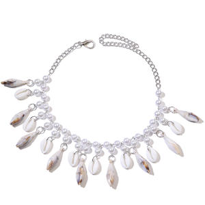 Collier bohème d'été avec coquillages et perles d'imitation, pendentif multicouche, bijoux de mode pour femmes - Product Image 5