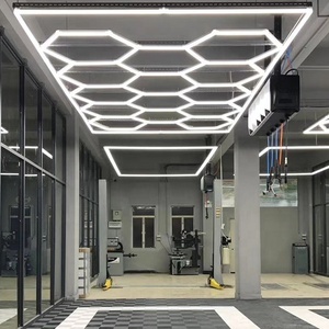 Đầy màu sắc hình lục giác Mặt dây chuyền hình dạng trần xi lanh ánh sáng ban đêm cảm ứng nhạy cảm Panels LED - Product Image 6