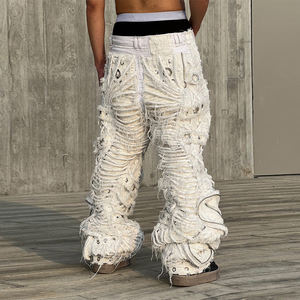 DiZNEW Nouvelle livraison de jeans pour hommes de grande rue en coton durable de haute qualité Jeans pour hommes à jambe droite Jeans pour hommes de grande taille - Product Image 2