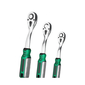 Llave de Trinquete de Enchufe Rápido 1/2 3/8 1/4 con Mango Bidireccional, Herramienta de Reparación Automotriz de Grado Industrial, Llave de 24/72 Dientes - Product Image 1