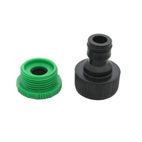 Connecteur de robinet de jardin en plastique, 2/1/2 3/4 pouces, connecteur pour mamelon de robinet, tuyau d'eau, connecteur rapide
