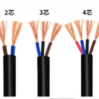 QUANWEI SPT-2 kabel Spiral standar Amerika 300V tahan tegangan suhu tembaga murni fleksibel jaket PVC NEMA