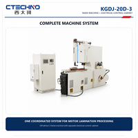 Machine à rainurer à grande vitesse CTECHNO CNC pour les laminations de stator et de rotor de moteur électrique, diamètre 300-1500 mm