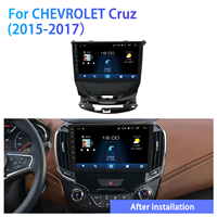Autoradio Android Meihua 9 pouces avec GPS, lecteur DVD, CarPlay, multimédia USB, CD, DSP pour CHEVROLET Cruze 2015-2017
