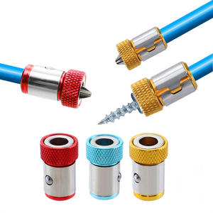 Embout de tournevis universel magnétique en acier avec manchon en acier, 1/4\", entièrement métallique, finition personnalisable OEM - Product Image 1