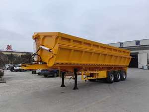 Remorque <span class=keywords><strong>benne</strong></span> latérale pour tracteur, remorque de remorquage latérale, remorque <span class=keywords><strong>benne</strong></span> latérale 20 pieds 30 pieds 40 pieds, semi-remorque de transport de marchandises avec ridelles - Product Image 2