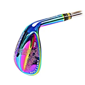 Whosale custom CNC forging Right handed colorful head silver Steel Shaft golf clubs wedge