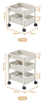 Chariot de rangement roulant en gros avec roues, organisateur multi-niveaux pour cartables et livres, chariot métallique, usine OEM