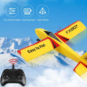 Mainan pesawat RC 2.4ghz 2 saluran anak-anak, mainan pesawat terbang kendali jarak jauh, pesawat Glider Fighter RC busa penerbangan untuk anak-anak - Product Image 3