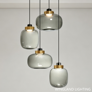Luminaire suspendu minimaliste design, lustre moderne et créatif pour chambre à coucher, chevet, salle à manger, bar, comptoir et décoration de bureau - Product Image 1