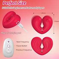 Leichtgewichtiger Silikon-Nippel-Vibrator für Frauen Unsichtbare Nippel-Stimulationsklemmen Intimes Sexspielzeug für Paare