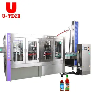 Full automatic fish sauce bottle filling capping machine bottle soy sauce filling manufacturer plant