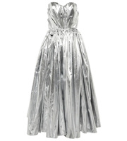 Nouveau Design argent métallisé brillant sexy jupe Mini robes de Club 2023