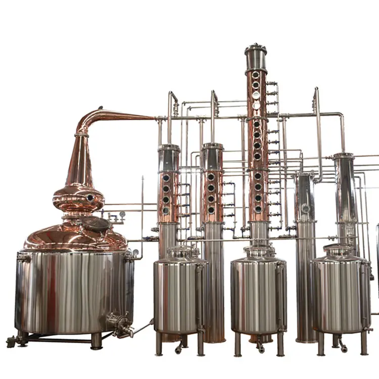 Petite distillateur d'alcool à domicile, en cuivre rouge, en acier inoxydable, 304, 55 l, pour la fabrication du vin, pour le whisky, nouvelle collection