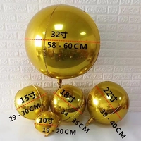 Ballons en feuille 4D de 32 pouces pour la décoration de fête d'anniversaire Fournitures de ballons étoiles à l'hélium de mariage