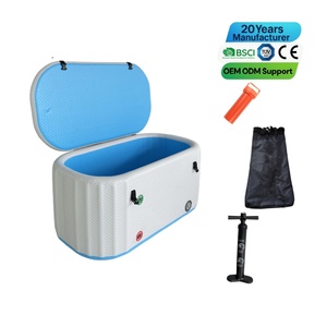 Bañera y <span class=keywords><strong>Piscina</strong></span> Inflable de PVC para Terapia de Agua Fría y Recuperación Muscular de Cuerpo Completo en Casa o <span class=keywords><strong>Gimnasio</strong></span> - Product Image 4